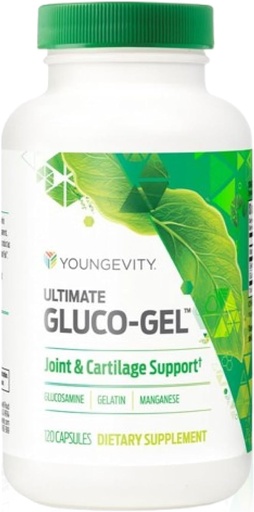 [BRSWGFQZAB4G22A3] Youngevity Ultimate Gluco-Gel™ – Joint and Cartilage Support Supplement with Glucosamine Sulfate and Gelatin – 120 Capsules