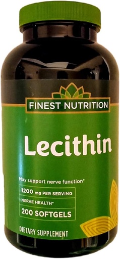 [BRSWIGYDOENBUFLI] Finest Nutrition Lecithin 1200mg Softgels 200 ea by Finest Nutrition