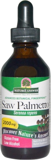 [BRSWI2T4AUAWG3Q3] Nature's Answer Saw Palmetto Berry Extract 2 Fluid Ounce | Prostate Support | Natural Urinary Health | Promotes Hair Growth