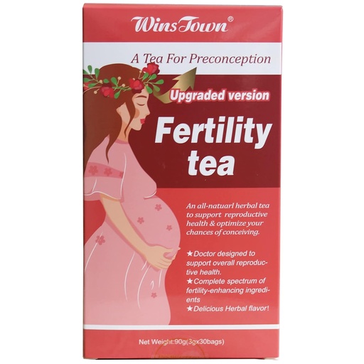 [BRSW2GAPCV5AKAL4] Fertility Tea for Women Preconception, Supports Ovulation, Conception & Hormonal Balance, 30 Tea Bags