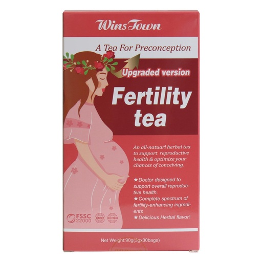 [BRSW2GAPCV5AKAL4] Wins Town Fertility Tea for Women, 30 Tea Bags | Preconception Herbal Beverage, Supports Ovulation, Hormone Balance & Reproductive
