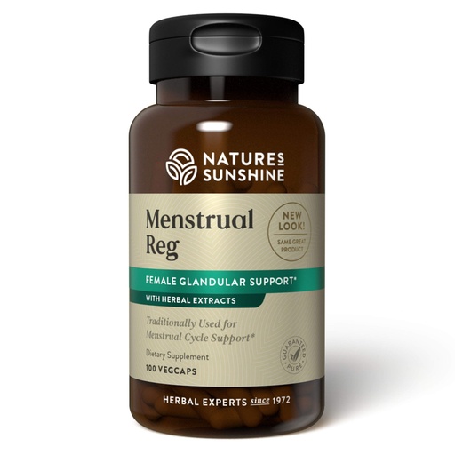 [BRSWIYQZBEFB43A5] Nature's Sunshine Menstrual Reg, 100 Capsules, Kosher | Herbal Supplement Helps Maintain Hormone Balance and Promotes a More Comfortable Menstrual Cycle