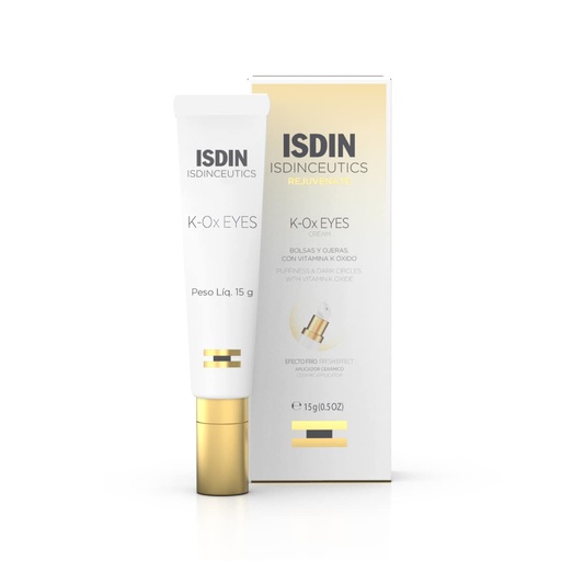 [BRSWKEAEB4MGAE34] ISDIN Isdinceutics K-Ox Eyes - Rich Vitamin K Oxide Eye Cream for Dark Circles and Under-Eye Rejuvenation, 0.5 OZ