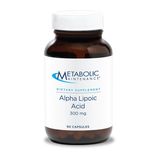 [BRSWIEIYBUHR23I7] Metabolic Maintenance Alpha Lipoic Acid 300mg - ALA Supplement, Alpha-Lipoic Acid Antioxidant Support for Women and Men, Nerve Health Support, Vegan, Gluten Free - 90 Capsules