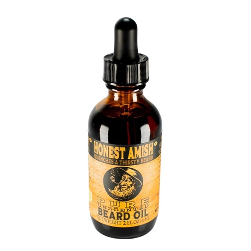 [BRSWIAYYCIJW2DD6] Honest Amish - Pure Beard Oil - 2 Ounce - Fragrance Free