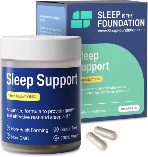 [BRSRMAD7OUDW2CLL] Sleep Aid with 2mg Melatonin - Sleeping Pills with GABA, L-Theanine & Chamomile - Non-Habit Forming Sleep Supplement, 60 Capsules