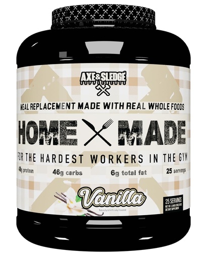 [BRSRAYY3CIFBMYLK] Axe & Sledge Supplements Home Made Whole-Foods-Based Meal Replacement Powder, 25 Servings (Pack of 1) (Vanilla)