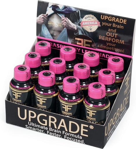 [BRSWYZYCBUGRMGTA] Uppgradera Brain Supplement - Förbättrar minne, koncentration, Focus & Clarity - Proprietary Blend of AAKG med Beta Alanine, Alpha GPC, Green Tea & Ginkgo Biloba-2 Fl oz (12 Pack)