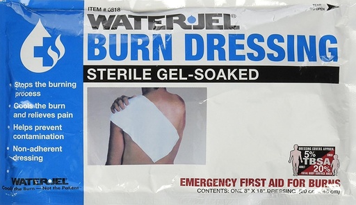 [BRSWIZ35BYMBMHLU] Water Jel Emergency Burn Dressing, 8" x 18"