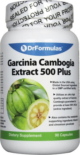 [BRSWIEYFDECRAHY5] DrFormulas Garcinia Cambogia Extract 500 Plus, 90 Capsules