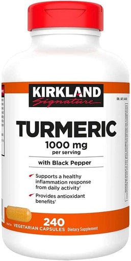 [BRSW2ZD5AEAW2EL4] Just Grown Turmeric 1000 mg., 240 κάψουλες (1 συσκευασία)