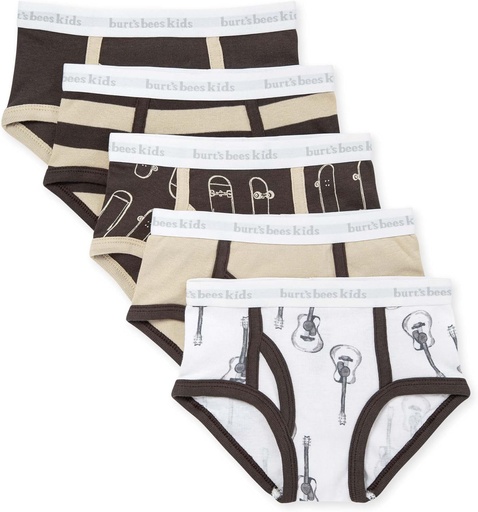 [BRSROGQ5AUDQ2FYV] Burt's Bees Baby Kleinkind Boys Unterwäsche, Bio-Baumwolle, Tag-Free Comfort Briefs