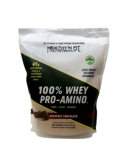 [BRSWIYQDBEBAA2D2] Healthy ‘N Fit 100% WHEY PRO-AMINO v2.0-Chocolate (2lb): 100% Whey Protein PLUS Peptides From America’s #1 Brand in Supplements, Technology and Purity.