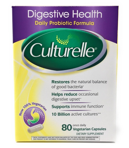 [BRSWIHLROJ4RGD3M] Culturelle Digestive Health Probiotic - 2 Boxes, 80 Capsules Each