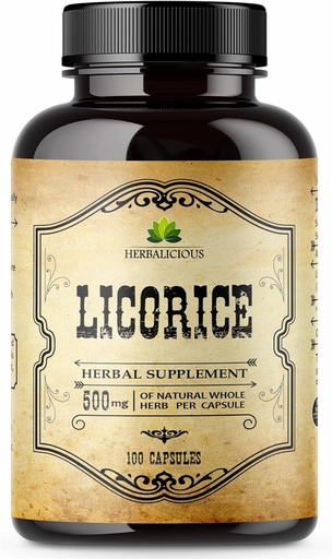 [BRSWGCACOUPAIC33] Licorice Root 100 Capsules 