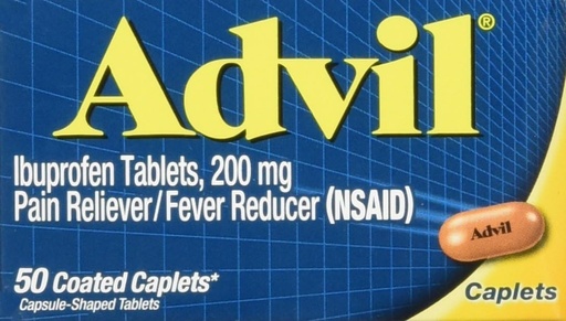 [BRSWIYAMOEMR6CQZ] Advil Caplets,200mg,50 ct