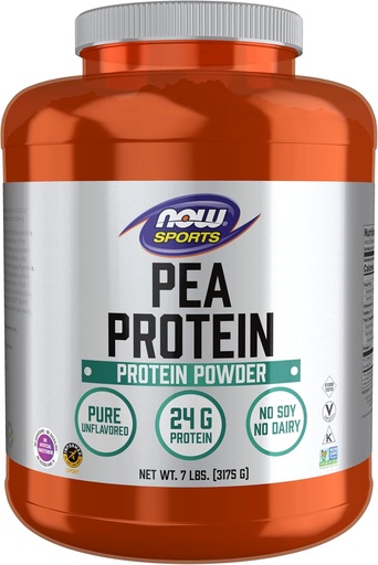[BRSWIGAFOUJR6H3I] Nu Foods Sport Nutrition, Pea Protein 24 g, Fast Absorbing, Unflavored Powder, 7-pund