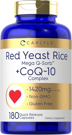[BRSW2GIQAUHBOHY6] Carlyle Red Yeast Riž z CoQ10 kompleksom 