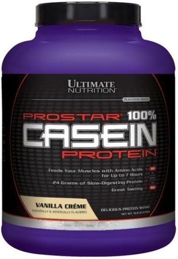 [BRSWIEYOOUIQCDYZ] Ultimate Nutrition Prostar Micelar Casein Protein Powder 24 Grams of Protein, 9.9 Grams of EAAS, a 4.6 Grams of BCAAS- 69 Serings, Vanilla Powder, 5 Pounds
