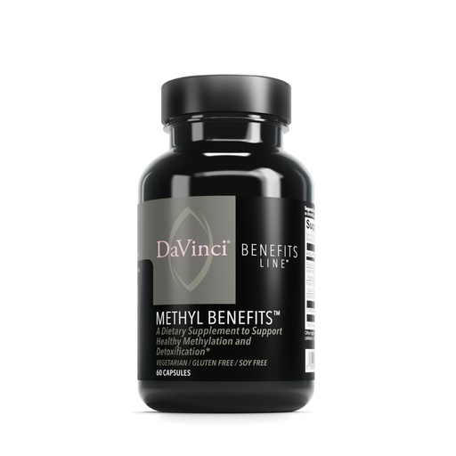 [BRSWYCY3DFYB4FDU] DAVINCI Labs Methyl Benefits - Dietary Supplement to Support Healthy Methylation, Detoxification and Energy Production* - with Vitamin B6, B12, Folate, and More - Gluten-Free - 60 Vegetarian Capsules