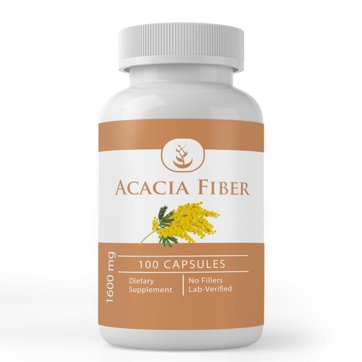 [BRSWYZA7DNYBS33G] PURE ORIGINAL INGREDIENTS Acacia Fiber, (100 Capsules) Pure, No Additives Or Fillers, Lab Verified