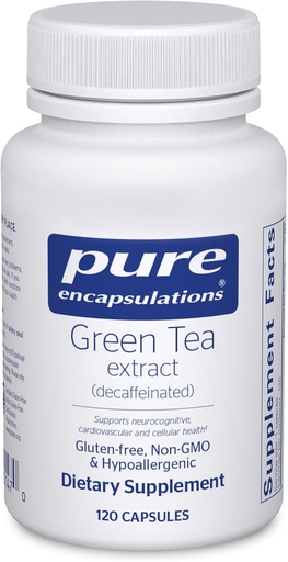[BRSWIY37BV6WGAL4] Encapsulations Green Tea Extract (Decaffeinated) | Antioxidatzaile Hipolergenikoa Gorputzeko zelula guztietarako euskarria* | 120 kapsulak