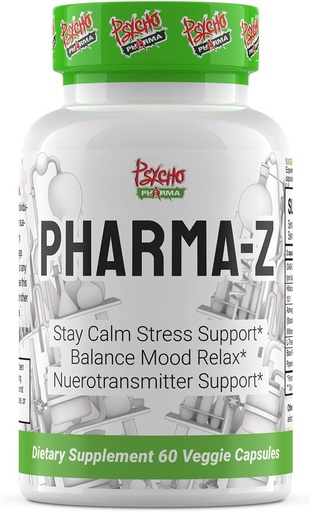 [BRSWYGD5AACBMA3D] PHARMA Z (GABA 750mg) La píldora feliz de la naturaleza, se utiliza para aliviar la tensión y mejorar la función cognitiva con un sentido de “Feel-Good!