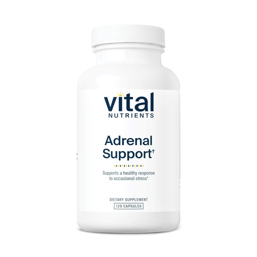 [BRSWIYAIC4DRGCDI] Vital Nutrients Adrenal Support - Adrenal Support Supplements for Gland Function and Cortisol Management - Supports Energy and Stress Levels - Gluten, Dairy, Soy Free - 120 Capsules