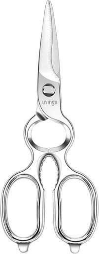 [BRSWG234AUFGO33O] LIVINGO Kitchen Forged Shears Heavy Duty Come Apart Ultra Sharp Multi-function Stainless Steel Scissors Bottle Opener, Nut Cracker 8.5 inch