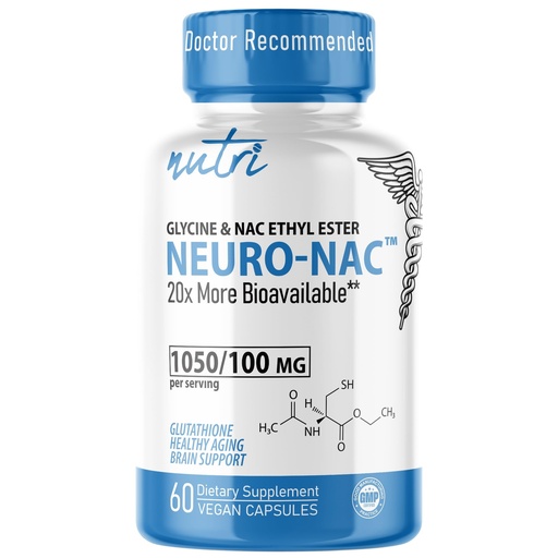 [BRSW2CQEOYPR6GT5] Neuro NAC Supplement N-Acetyl Cysteine Ethyl Ester - 20x More Bioavailable Than NAC 600 mg - Boost Glutathione 10x More Than Liposomal Glutathione - N Acetyl Cysteine Ethyl Ester - NACET (60 Capsules)