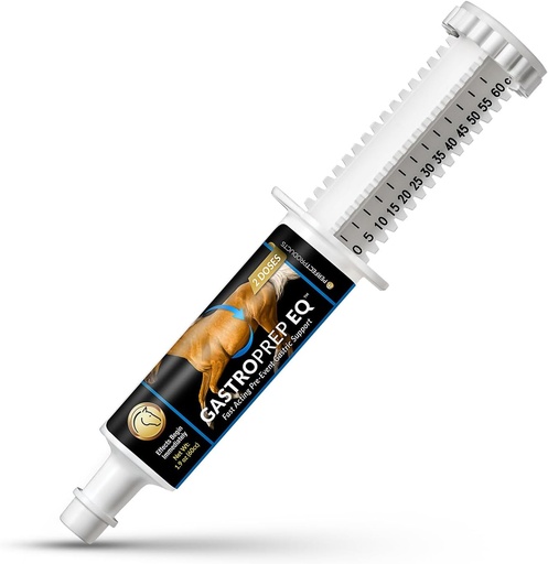 [BRSWYEDYOJ5AMD3Z] GastroPrep EQ Horse Digestive Fast-Acting Gastric Jitters Relief Paste, 60cc