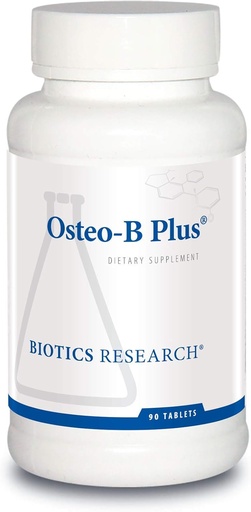 [BRSWGFQCCACWA33L] Biotics Research Osteo B Plus Optimal Bone Health Support com Vitamina K, Mg, Ca, Envelhecimento Saudável, Condroitina Purificada Sulfates 90 Comprimidos