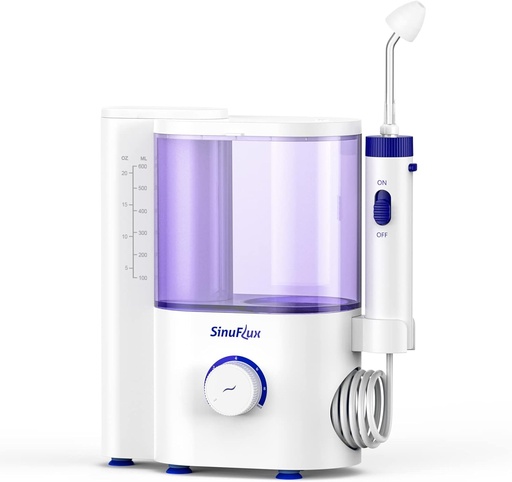 [BRSRMGIQCR7QODTH] Nasal Irrigation System, Pulsating Nasal Rinse Machine for Sinus & Allergy Relief Electric Neti Pot with Customizable Nasal Cleaner Kit