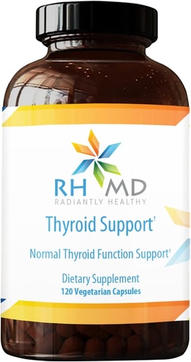[BRSRMZQLBV4BMHTF] RHMD Thyroid Support - Normal Thyroid Function Support - Supplement (120 Vegetarian Capsules)