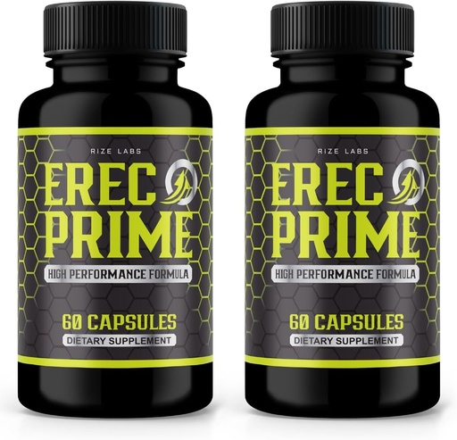 [BRSROGITBAFGAD3Z] rize labs (Pack of 2 Erec Prime Pills for Men, High Performance Formula, All-Natural Support for Peak Performance & Overall Health, Official Erec Prime24 Reviews (120 Capsules)