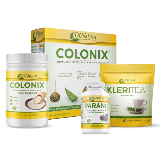 [BRSWIYI7OMCWMEI3] DrNatura Colonix 3-Part Colon Cleanse Kit – Whole Psyllium Husk Fiber Powder, Herbal Capsules & Herbal Tea, 30 Day Digestive & Gut Support Program, 16 oz (Pack of 1)