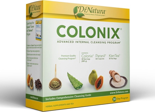 [BRSWIYI7OMCWMEI3] DrNatura Colonix Kit Whole Psyllium Husk Powder for Colon Cleanse, 30 Day Pack Cleanser (16 oz)