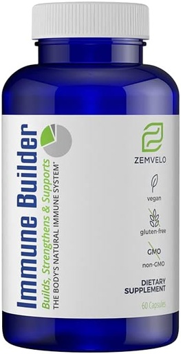 [BRSWGGILOUHWEYD7] Immune Builder Capsule Supplemento | Grande per viaggiare | Grande per gli insegnanti | Grande per i lavoratori sanitari| Supporto immunitario | Costruisci il sistema immunitario con 2 capsule, 2X Daily | Sicuro per i bambini