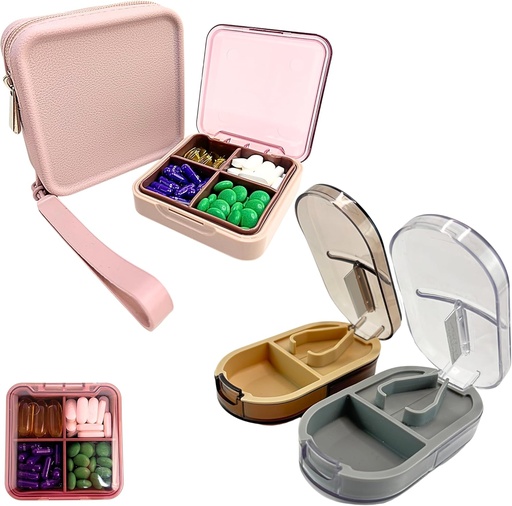 [BRSRAATQBF5RSG3D] Pill Organizer və Pill Cutter Splitter Set