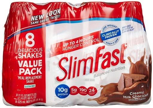 [BRSWGEL4OZ5AO2TX] SlimFast Advanced Nutrition Creamy Milk Chocolate – Meal Replacement – 20g of Protein 8 Count(pack of 3) Total 24 11OZ Bottles