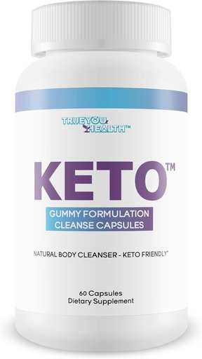 [BRSRMALRCAFRQDT7] Keto Gummy Formulation Cleanse Capsules - Aid Cleansing & Detoxification - Help Flush Waste & Toxins - Natural Body Cleanser Support for Health & Wellness - Advanced Keto Cleanse Detox with Probiotics