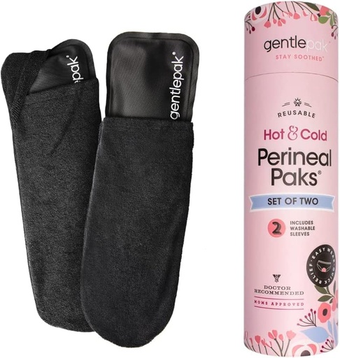 [BRSRMZLQCIDRUHT7] Gentlepak Reusable Perineal Ice & Heat Paks with Washable Sleeves for Postpartum, Pregnancy & Hemorrhoid Pain Relief, Multi Use Kids, Muscle, Vaginal Discomfort (2-Pack Tube)