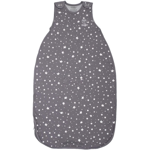 [BRSWGAL6AR7B4CTG] Woolino Merino Wool and Organic Cotton Ultimate Sleep Sack - 4 Season - Two-Way Zipper Adjustable Sleeping Bag - Universal Size Sleep Sack for Baby (2-24 Months) - Star Gray