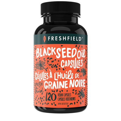 [BRSWYFQZOYAR4YA2] Freshfield Black Seed Oil: Thymoquinone, Premium (Black Cumin Seed Oil, Nigella Sativa) | Cold Pressed | Vegan | Ultra Strength | Pure and 100% Natural. (120 Capsules)