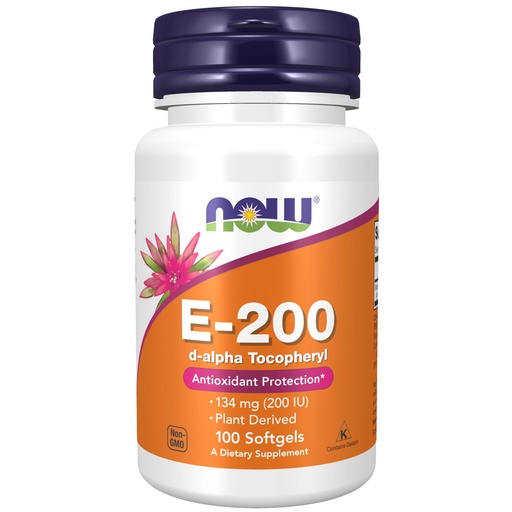 [BRSWIY36ORYQA3LI] NOW Foods Supplements, Vitamin E-200 IU, D-Alpha Tocopheryl, Antioxidant Protection*, 100 Softgels