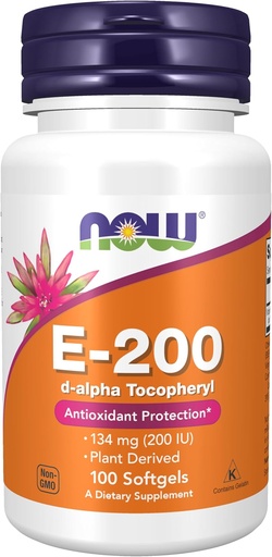 [BRSWIY36ORYQA3LI] Zdaj prehranska dopolnila, vitamin E-200 i.e., D-Alpha tokoferil, zaščita proti oksidantom*, 100 kapsul