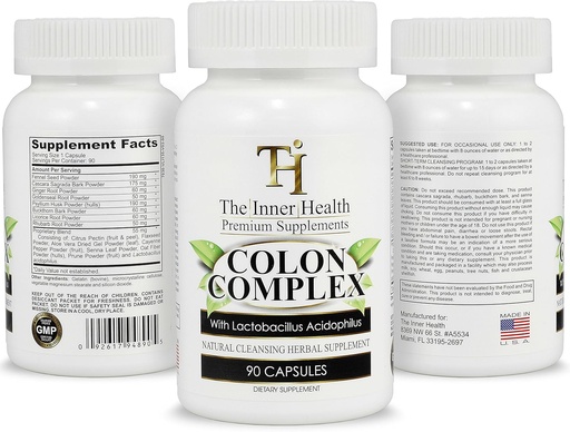 [BRSROGQLPMHBUETZ] Colon & Gut Cleanse Detox Formula - Supporting Gut Health, Purification - Containing Lactobacillus Acidophilus Probiotic, Aloe Vera, Licorice Root & More