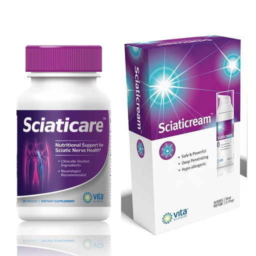 [BRSROGTQCB7BY3T4] Ultimate Sciatic Nerve Support Bundle Sciatica Nerve Soothing Supplement and Sciatica Cream