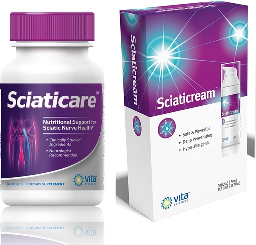 [BRSROGTQCB7BY3T4] Ultimate Sciatic Nerve atbalsts Bundle Sciatica Nerve Nomierinošs Papildinājums un Sciatica Cream