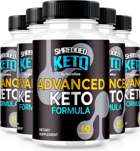 [BRSRAFIFCJ7R4D3J] (5 Pack) Shredded Keto Pills, Premium Keto Shred Wight Loss Capsules, All Natural Keto 补充支持健身和身体目标,官方 Shredded Keto 评论(300 Capsules)